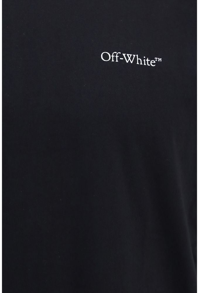 Off-White Black Cotton T-Shirt Wit
