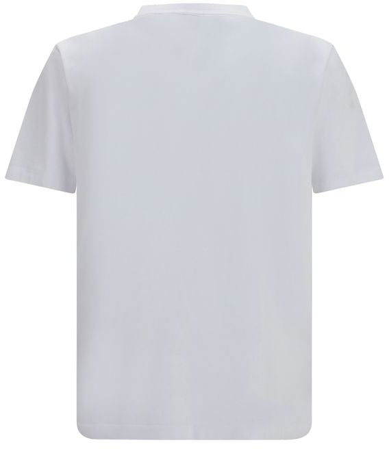 Off-White White Cotton T-Shirt Blauw
