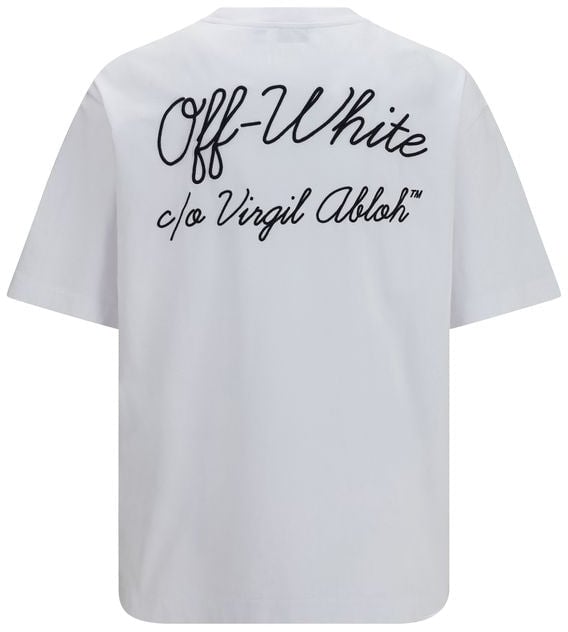 Off-White White Cotton T-Shirt Wit