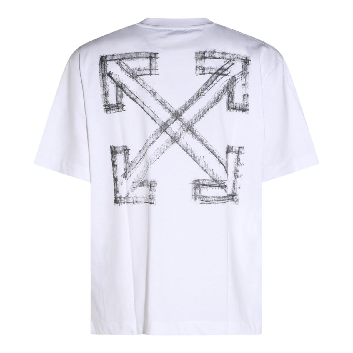 OFF-WHITE Distressed Graphic Short-Sleeve T-Shirt Wit