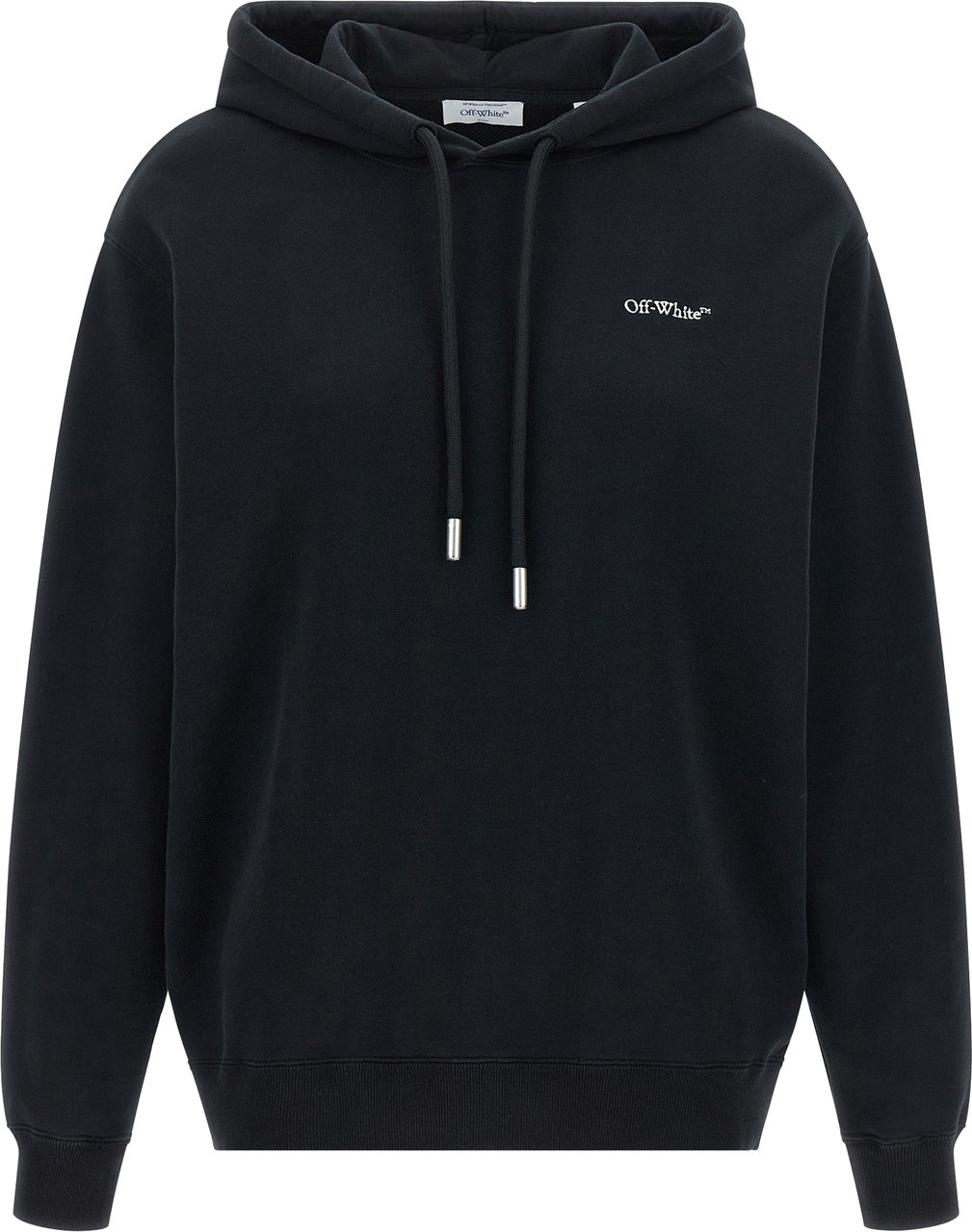 Off-White Black Cotton Sweatshirt Zwart