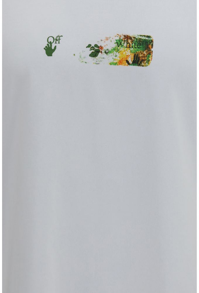 Off-White White Cotton T-Shirt Wit