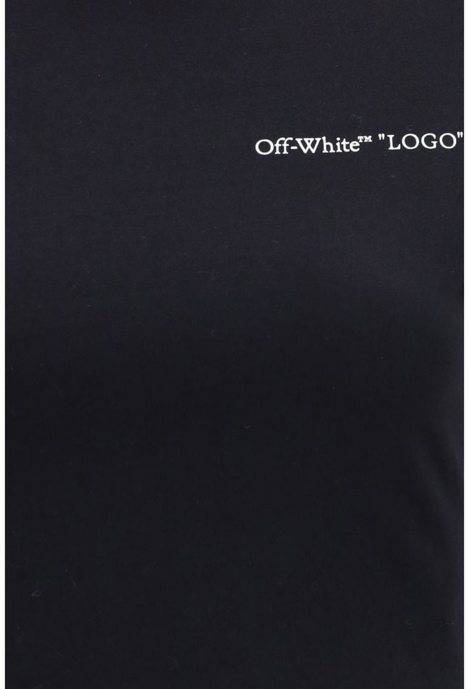 Off-White Black Cotton T-Shirt Divers