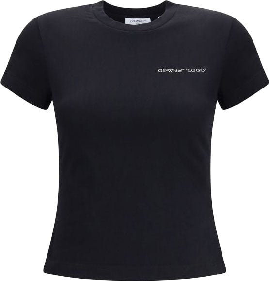 Off-White Black Cotton T-Shirt Divers