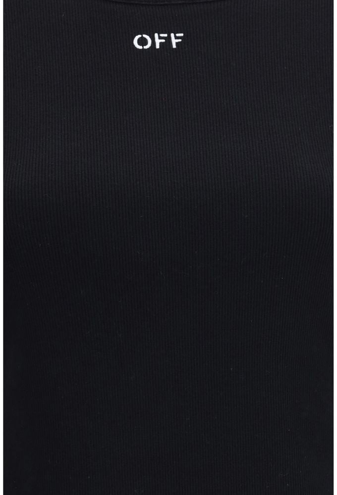 Off-White Black Cotton T-Shirt Divers