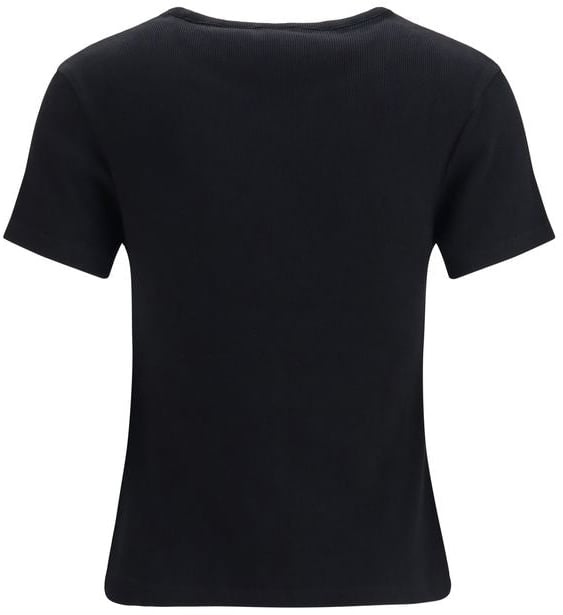 Off-White Black Cotton T-Shirt Divers