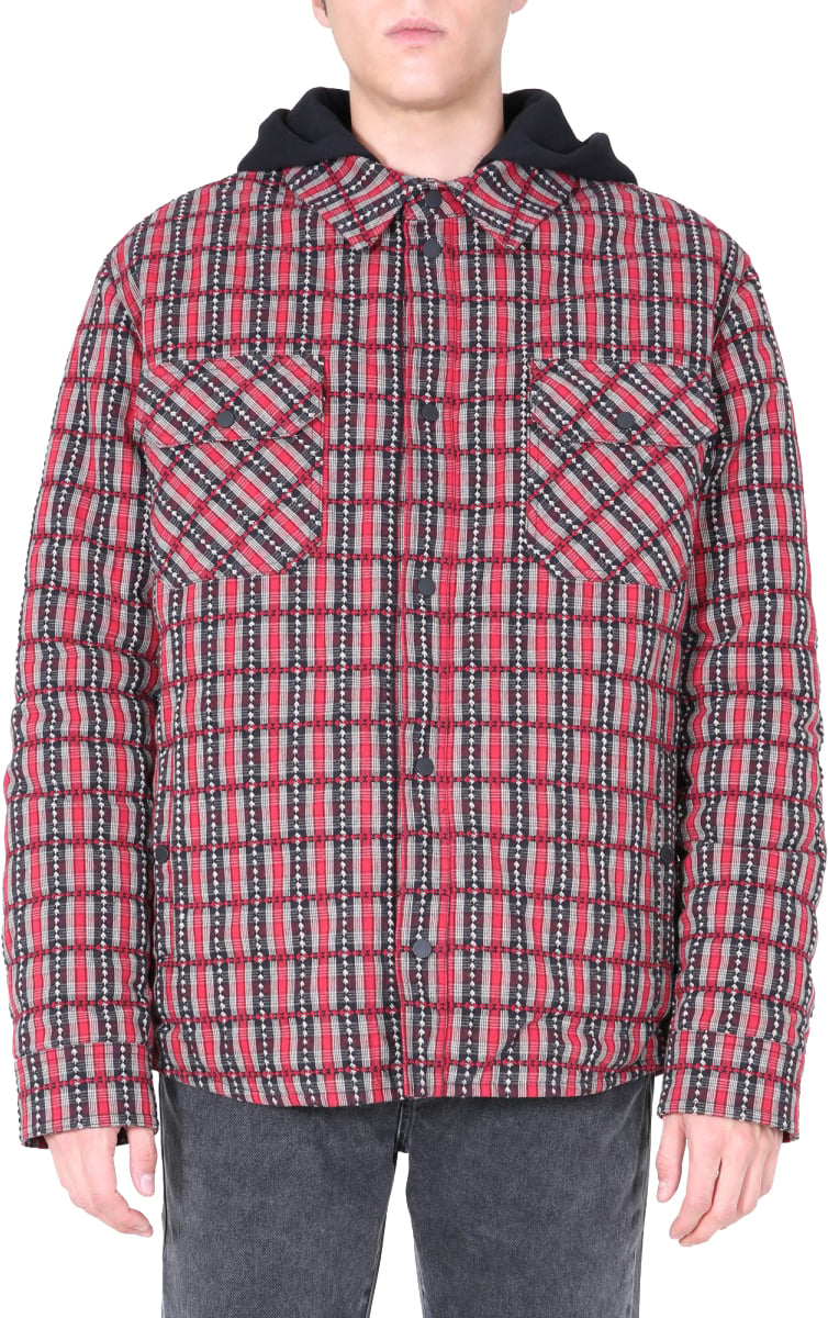 OFF-WHITE PADDED SHIRT Rood