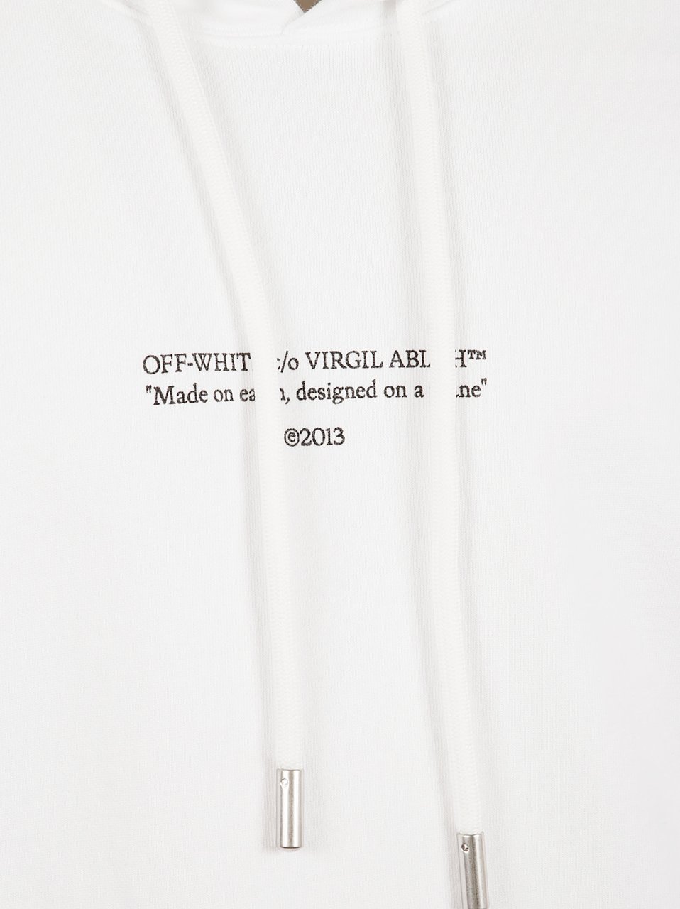 OFF-WHITE Off-White Logo Hoodie in Cotton Jersey Wit