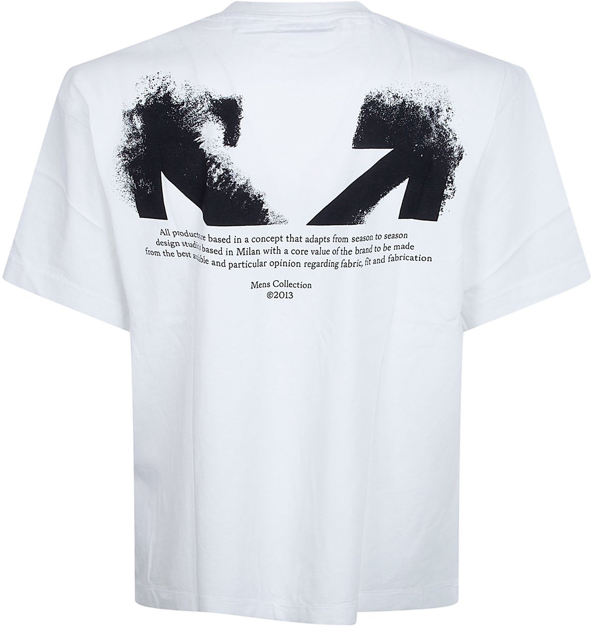 OFF-WHITE Half Arrow Graphic T-Shirt with Liquid Ink Detailing Wit