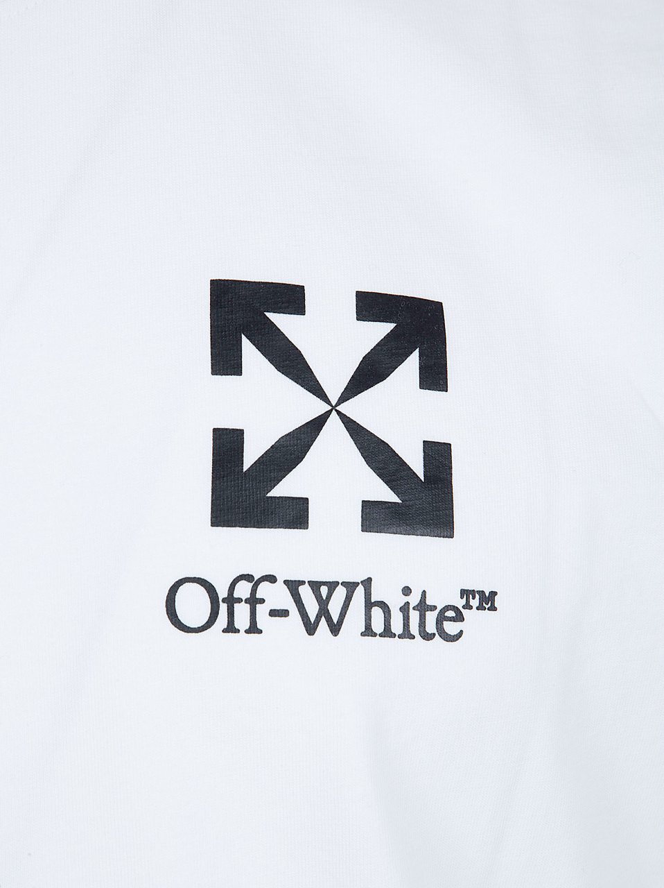 OFF-WHITE Minimalist Slim-Fit T-Shirt with Small Arrow Design Wit