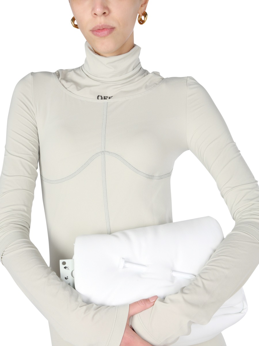 OFF-WHITE HIGH NECK DRESS Grijs