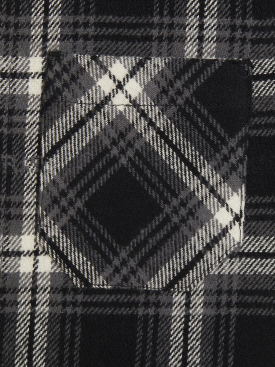 OFF-WHITE CAMICIA A QUADRI Zwart