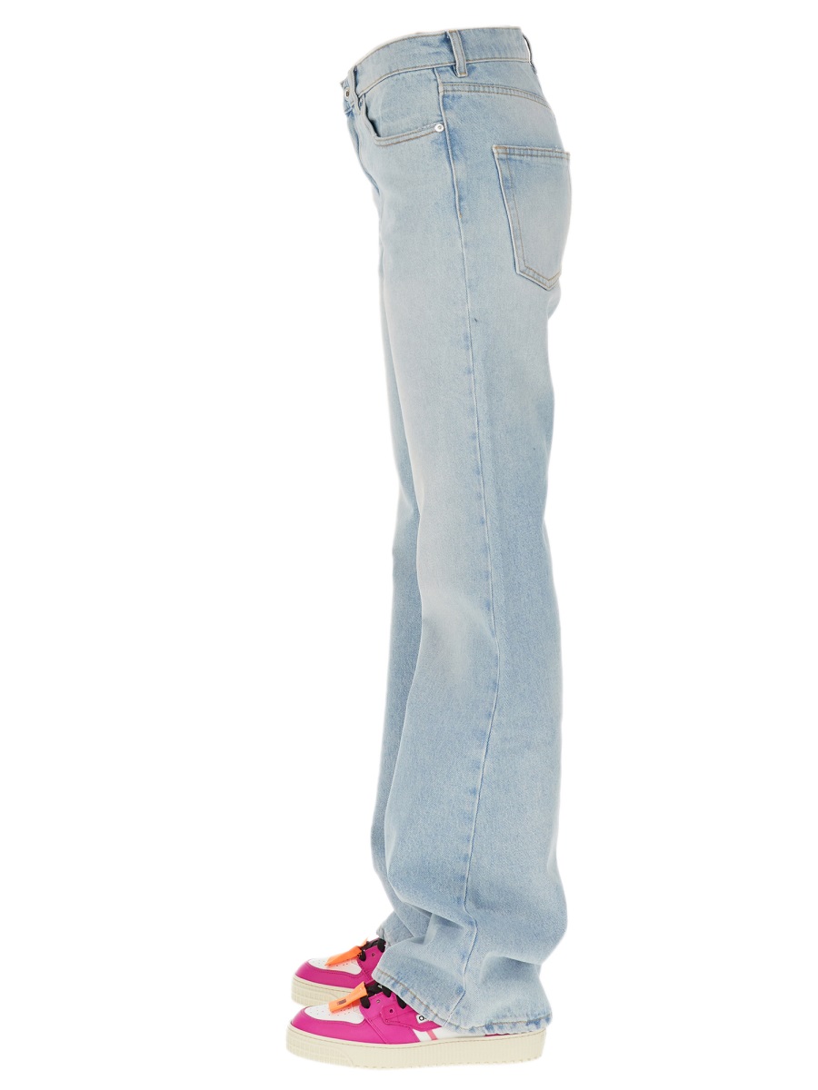 OFF-WHITE BEACH BABY BAGGY JEANS Blauw