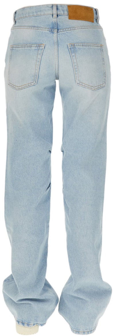OFF-WHITE BEACH BABY BAGGY JEANS Blauw