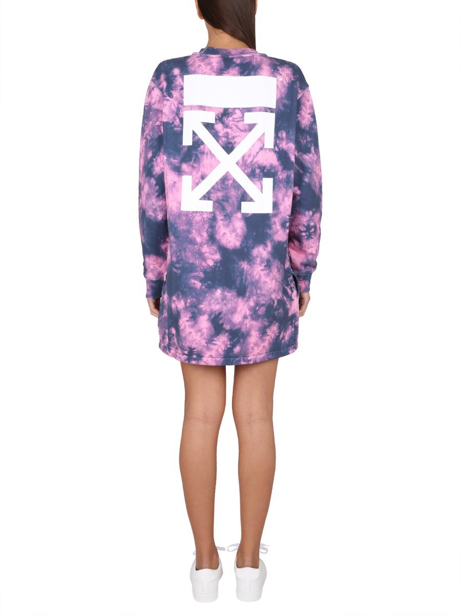 OFF-WHITE SWEATSHIRT DRESS Roze