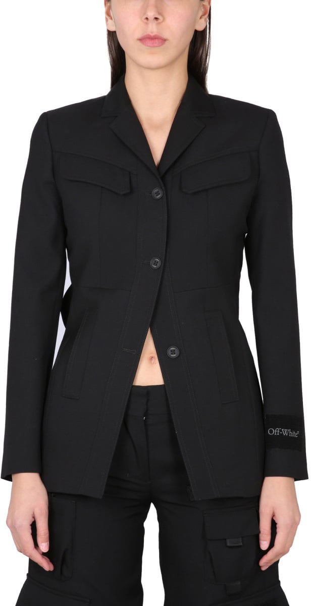 OFF-WHITE DRY TOYBOX JACKET Zwart