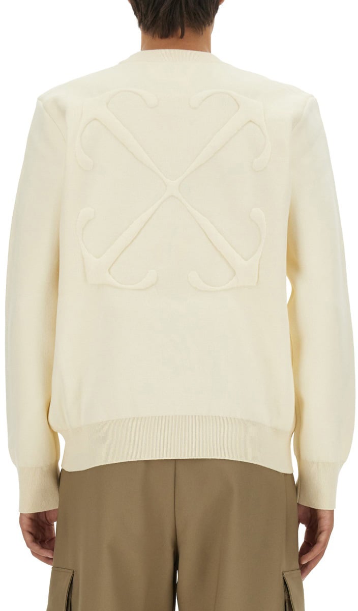 OFF-WHITE SWEATSHIRT WITH LOGO Wit