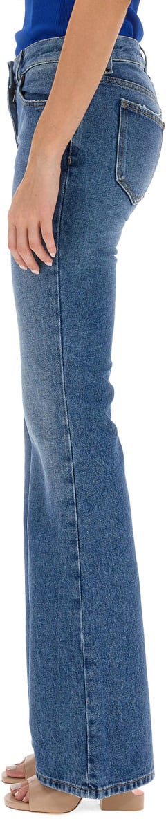 OFF-WHITE FLARE JEANS Blauw