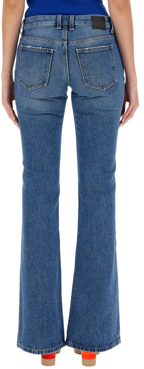 OFF-WHITE FLARE JEANS Blauw