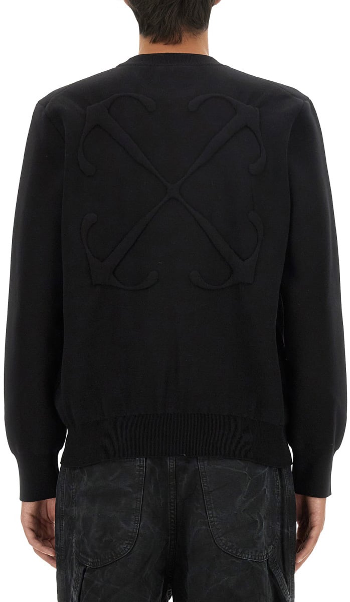 OFF-WHITE SWEATSHIRT WITH LOGO Zwart