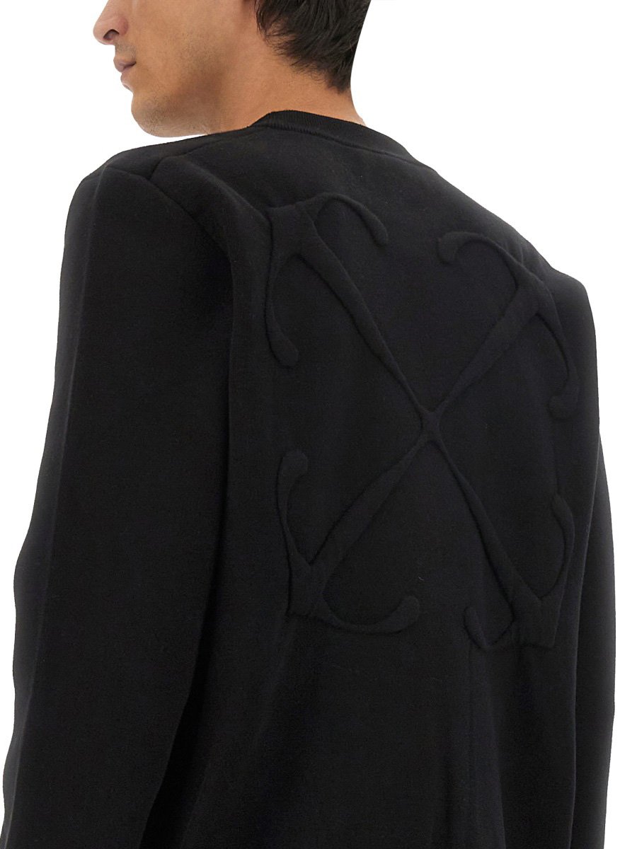 OFF-WHITE SWEATSHIRT WITH LOGO Zwart