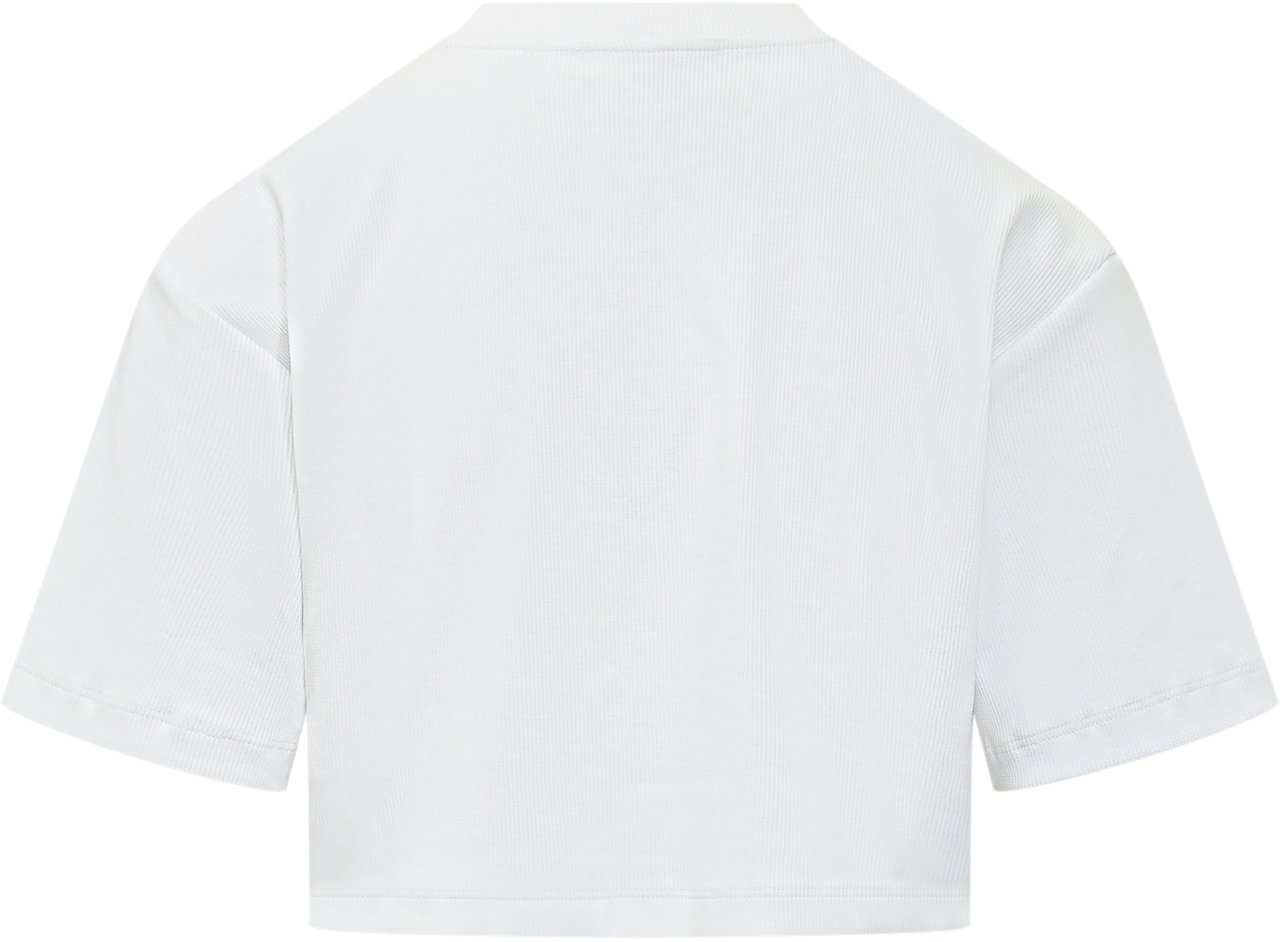OFF-WHITE T-Shirt Cropped A Costine Wit