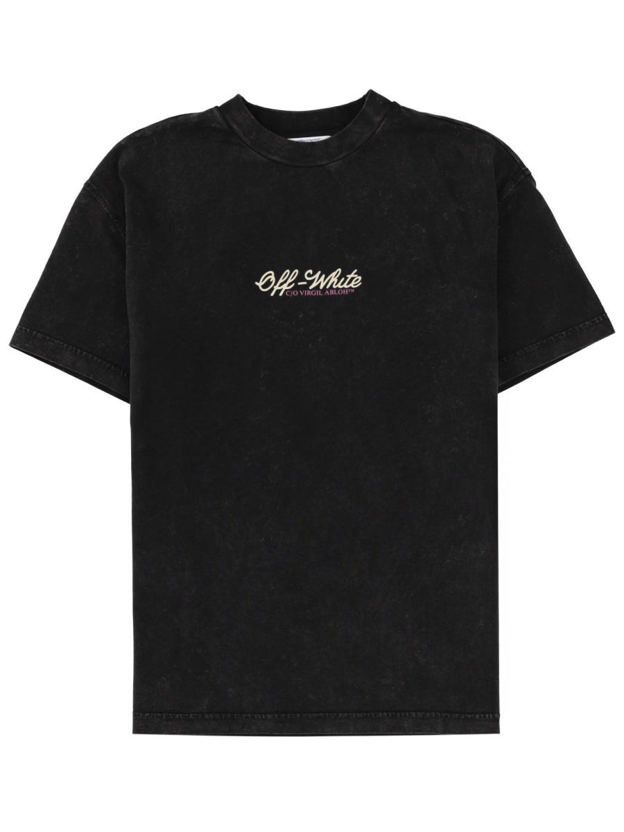 Off-White Relaxed Crown Emblem T-Shirt Zwart