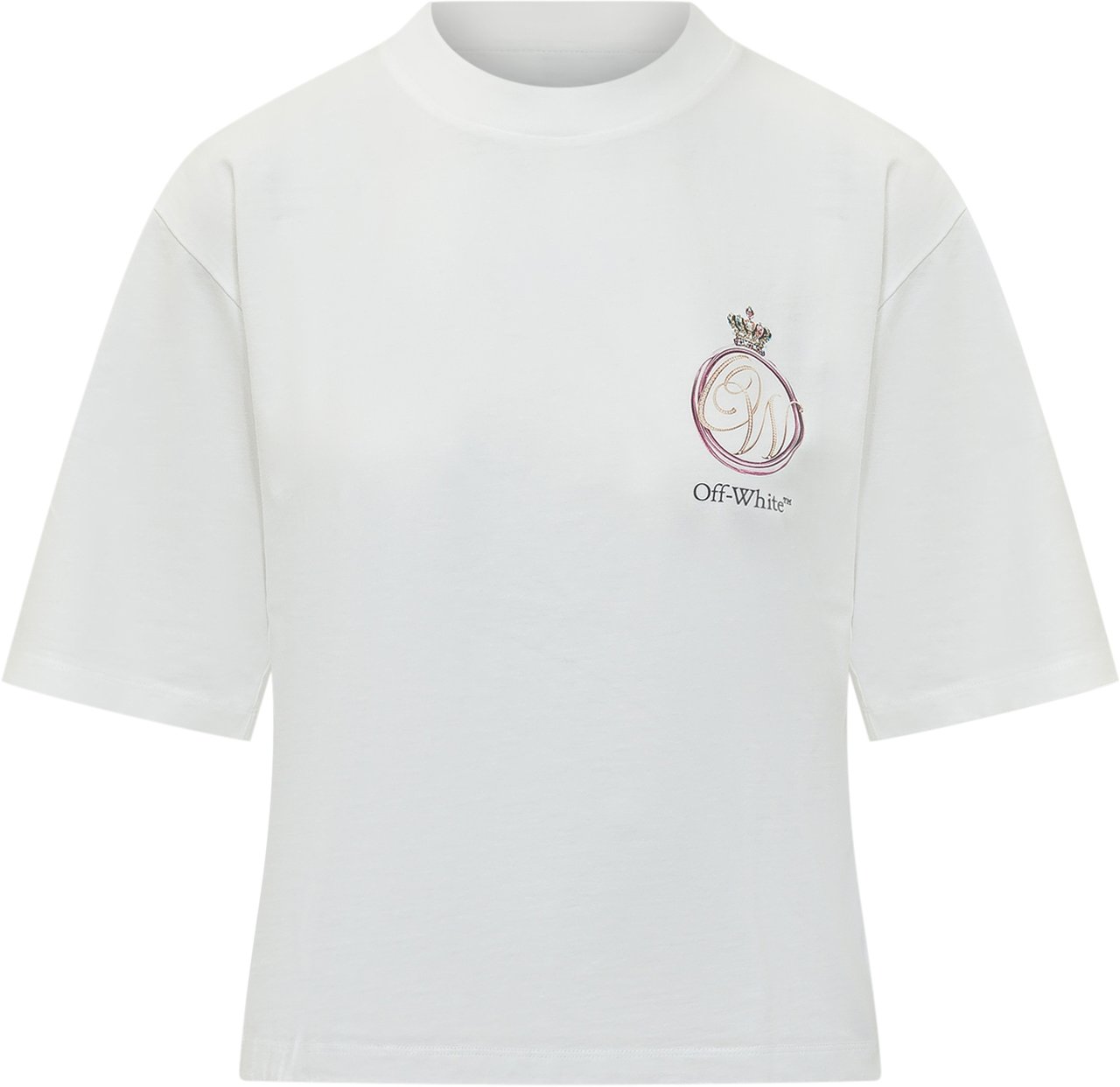 OFF-WHITE T-shirt Boxy Royal Crown Wit