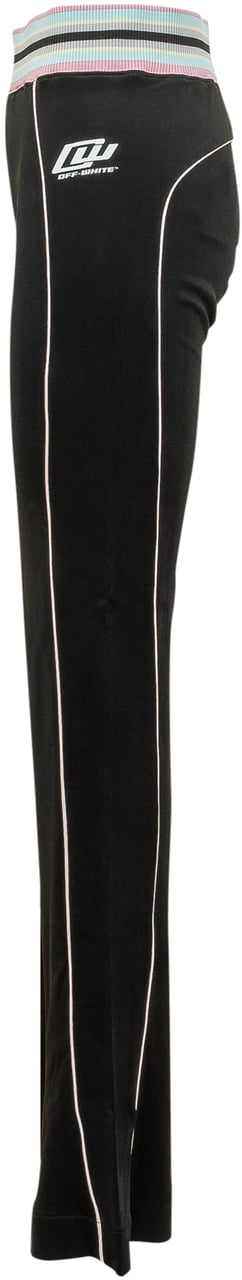 OFF-WHITE Pantaloni Track Slim con Banda Laterale Zwart