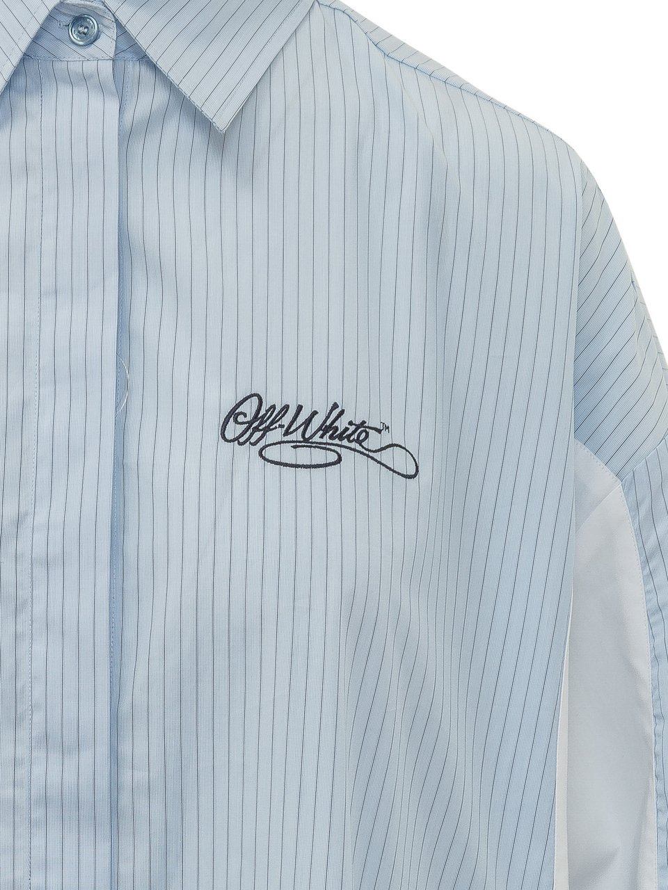 OFF-WHITE Camicia Stripe Pop Lover Lichtblauw