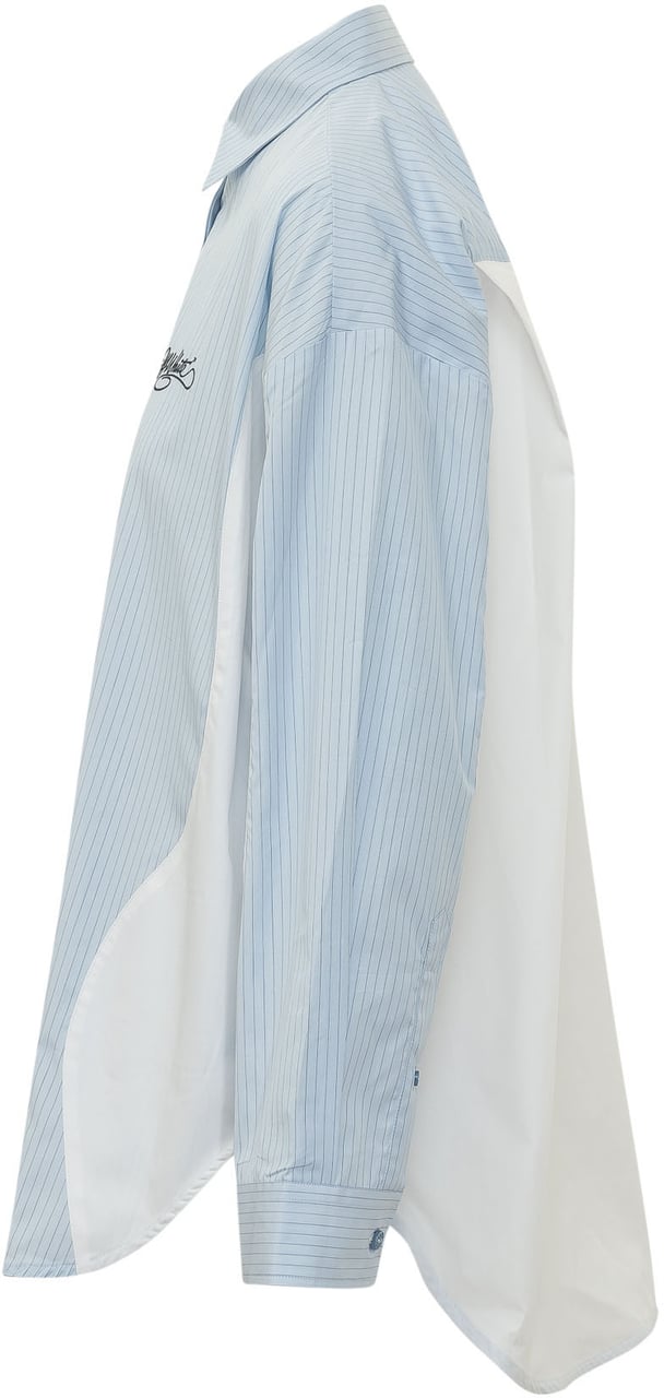 OFF-WHITE Camicia Stripe Pop Lover Lichtblauw