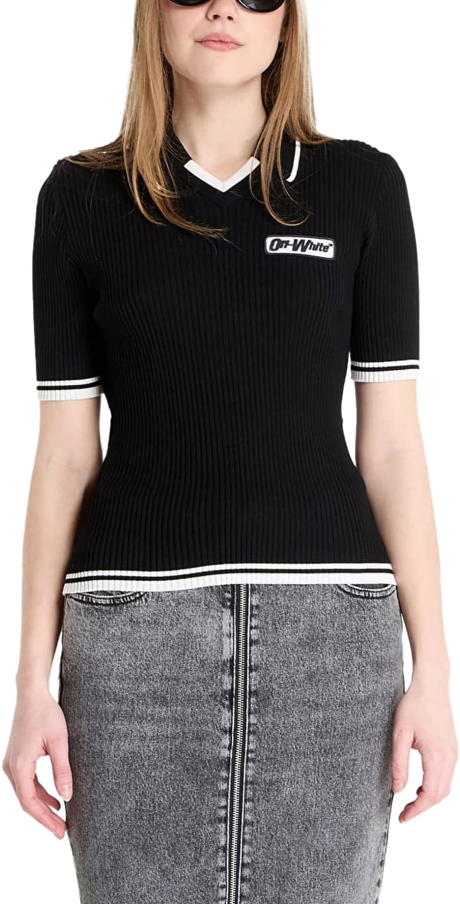 OFF-WHITE T-Shirts And Polos Black Zwart