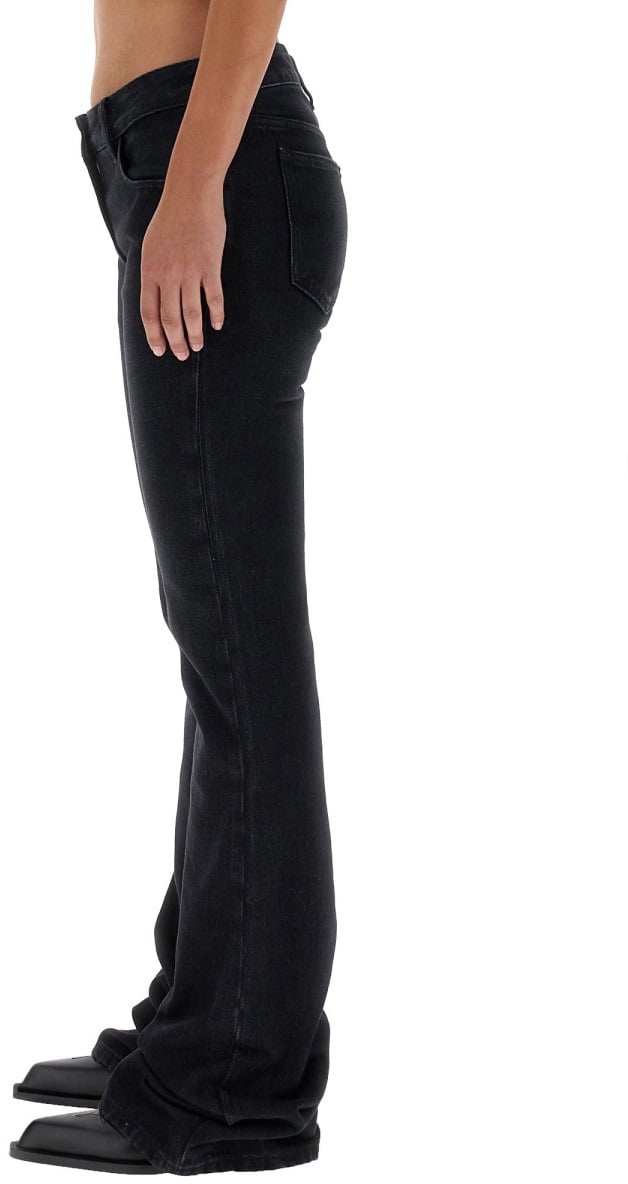 OFF-WHITE JEANS WIDE LEG Zwart