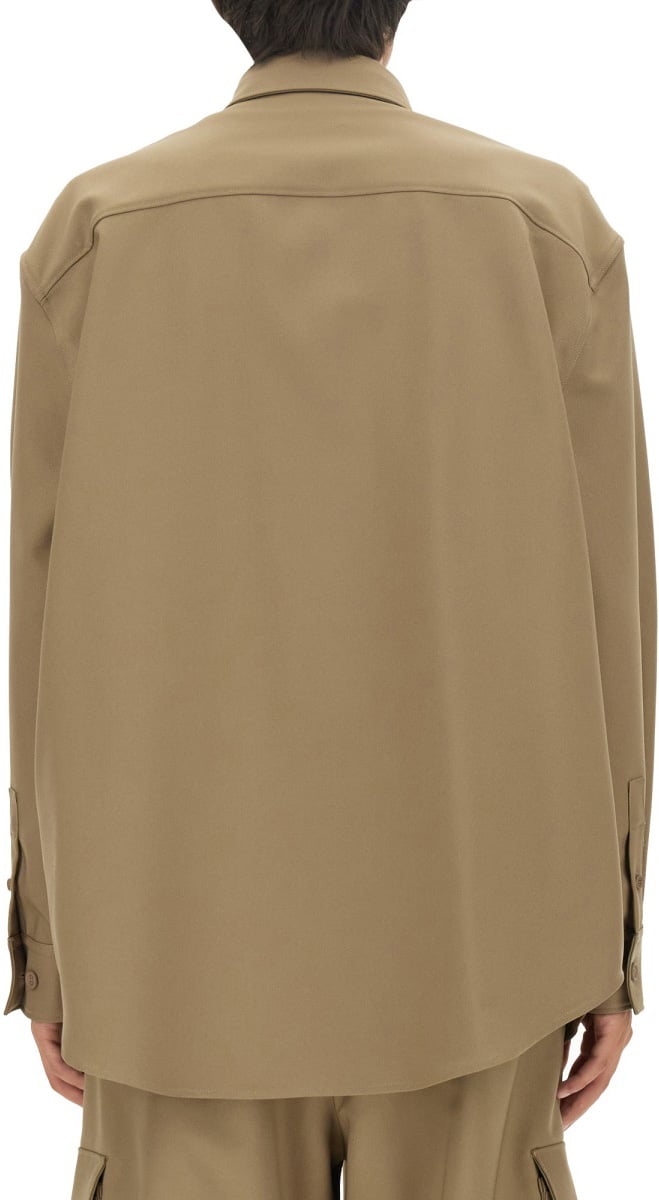 OFF-WHITE OVERSIZE FIT SHIRT Beige