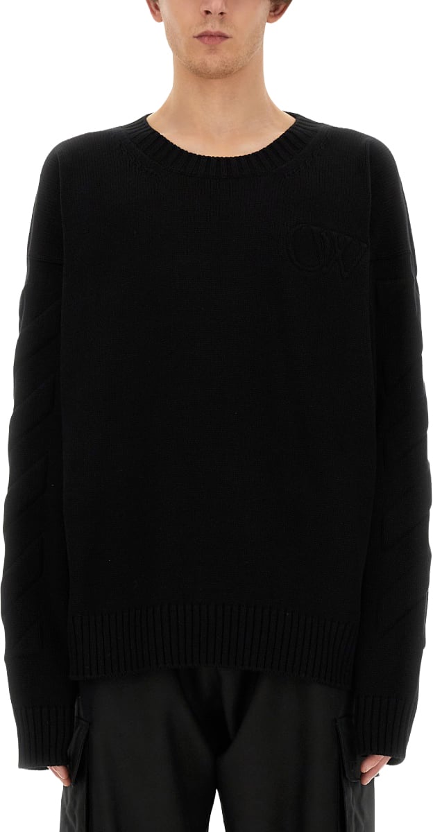 OFF-WHITE OVERSIZE SHIRT Zwart