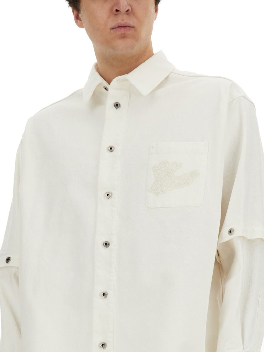 OFF-WHITE 90'S JACKET-SHIRT Wit