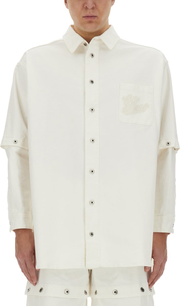 OFF-WHITE 90'S JACKET-SHIRT Wit