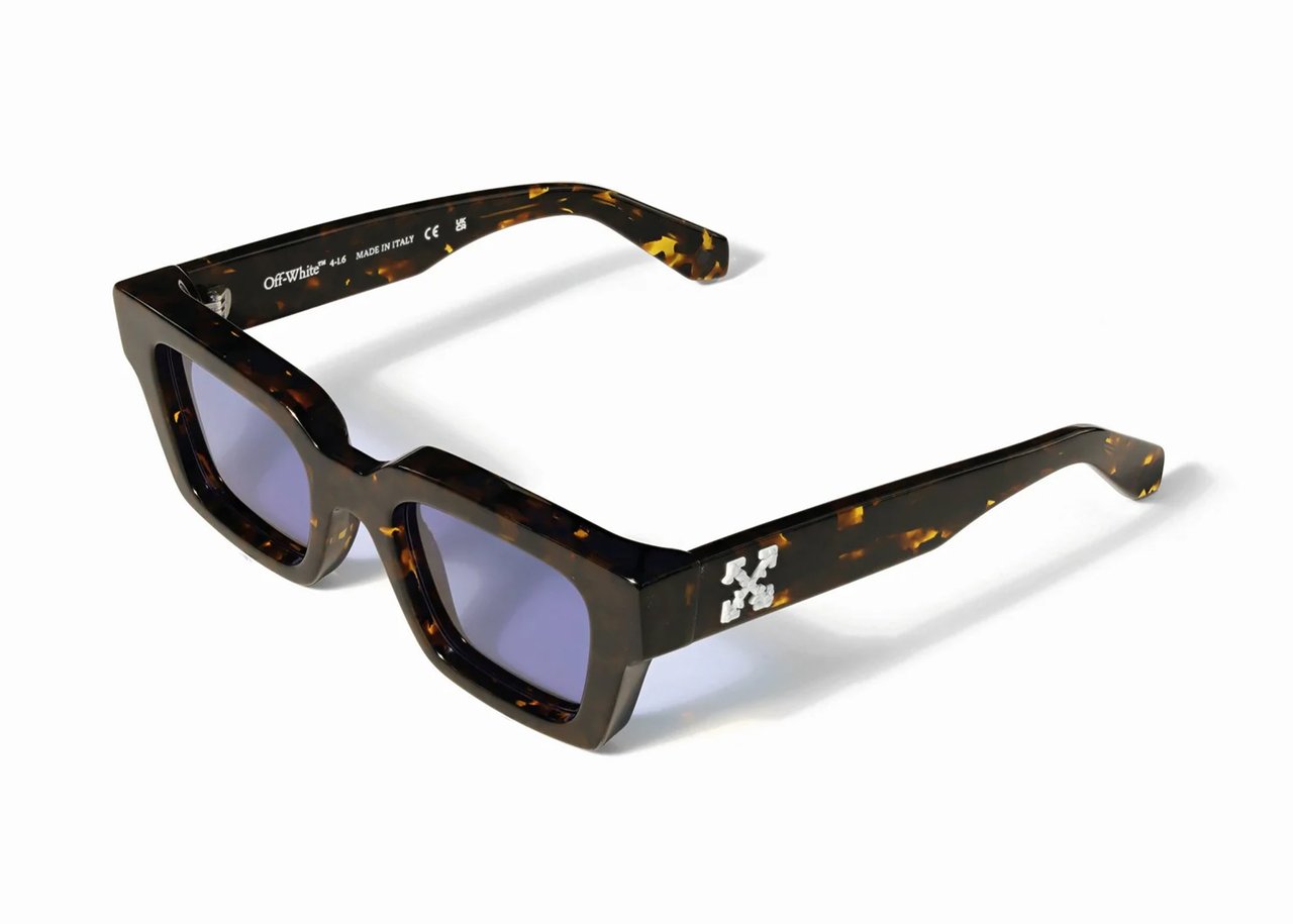OFF-WHITE Sunglasses Shiny Dark Havana Bruin