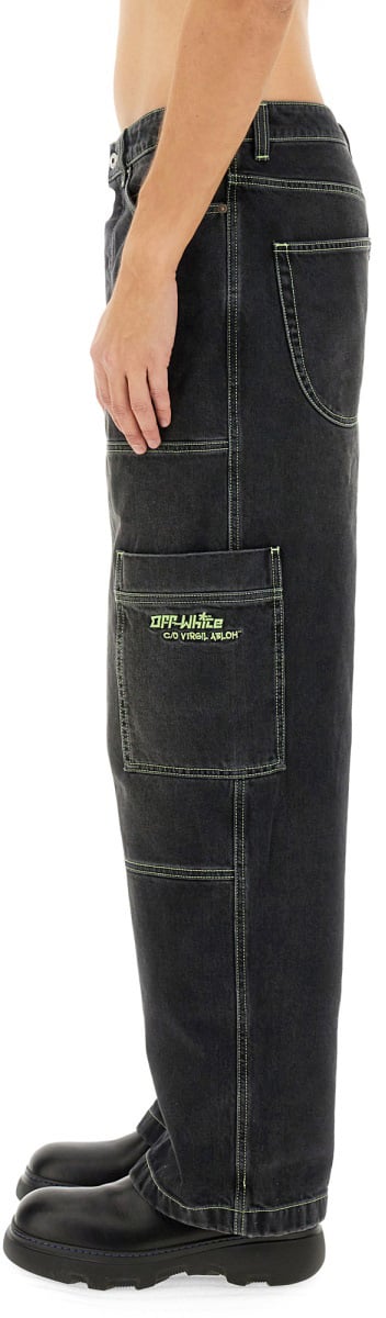 OFF-WHITE CARGO JEANS Zwart
