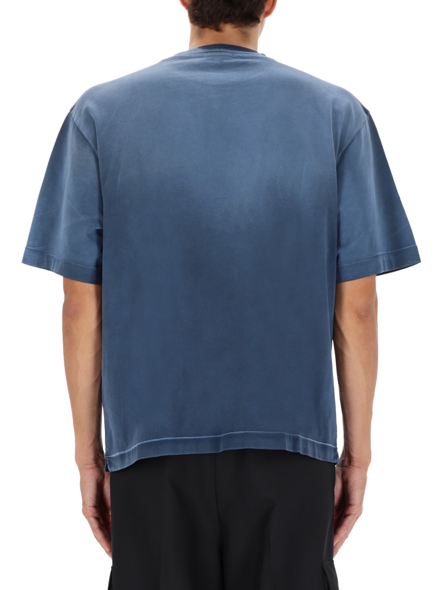 OFF-WHITE T-SHIRT WITH LOGO Blauw