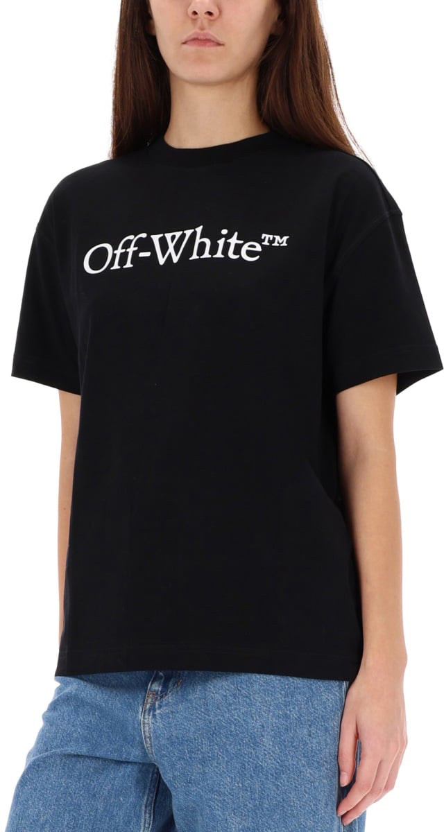OFF-WHITE T-SHIRT WITH LOGO Zwart