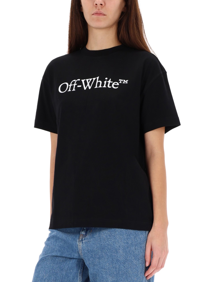 OFF-WHITE T-SHIRT WITH LOGO Zwart