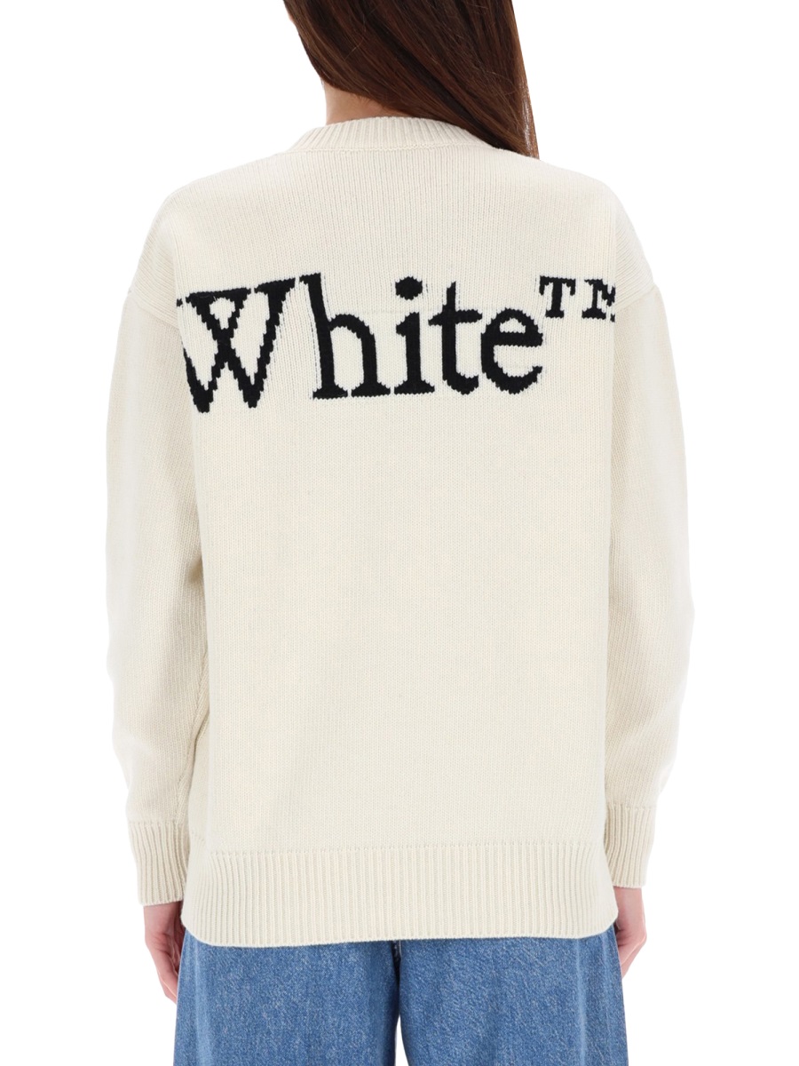OFF-WHITE JERSEY WITH LOGO Wit