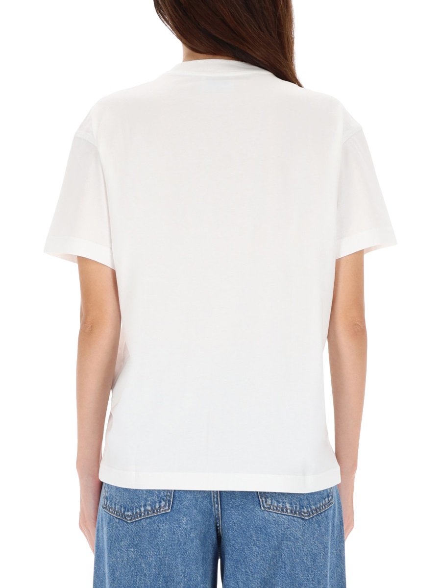 OFF-WHITE T-SHIRT WITH LOGO Wit