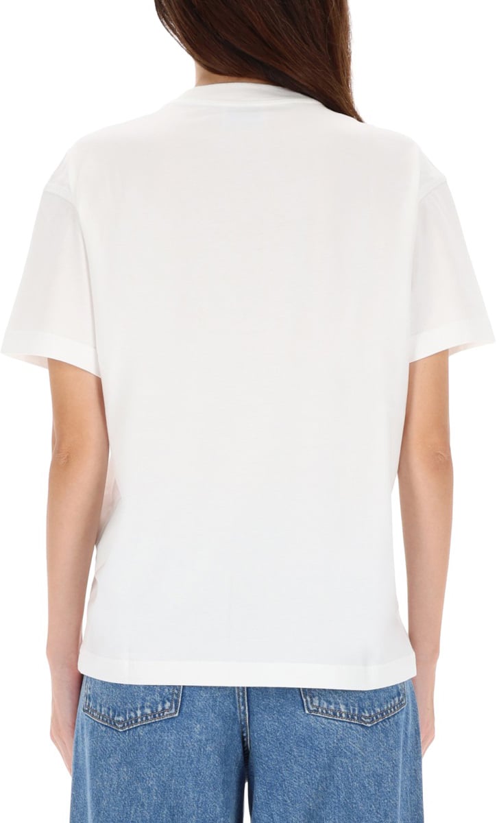 OFF-WHITE T-SHIRT WITH LOGO Wit