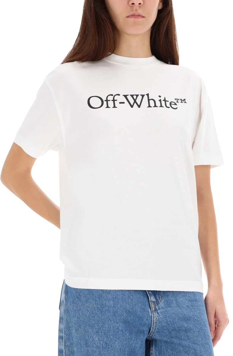 OFF-WHITE T-SHIRT WITH LOGO Wit