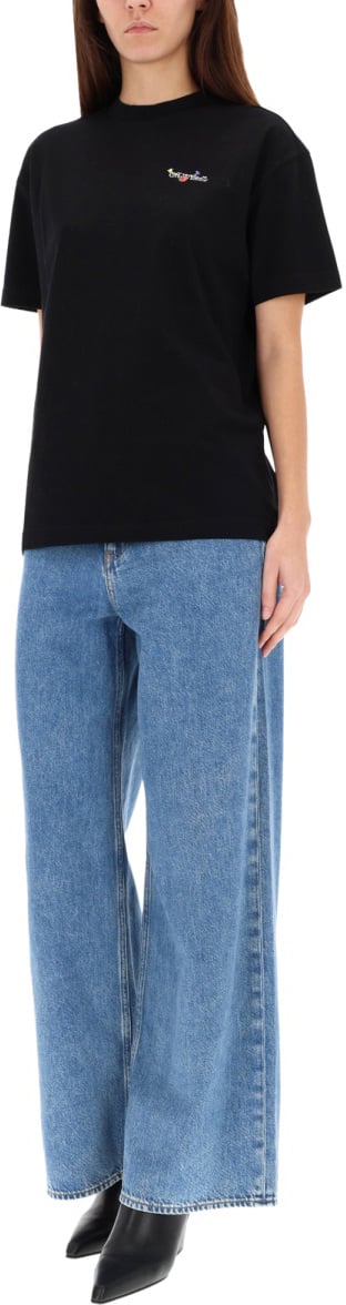 OFF-WHITE T-SHIRT WITH LOGO Zwart