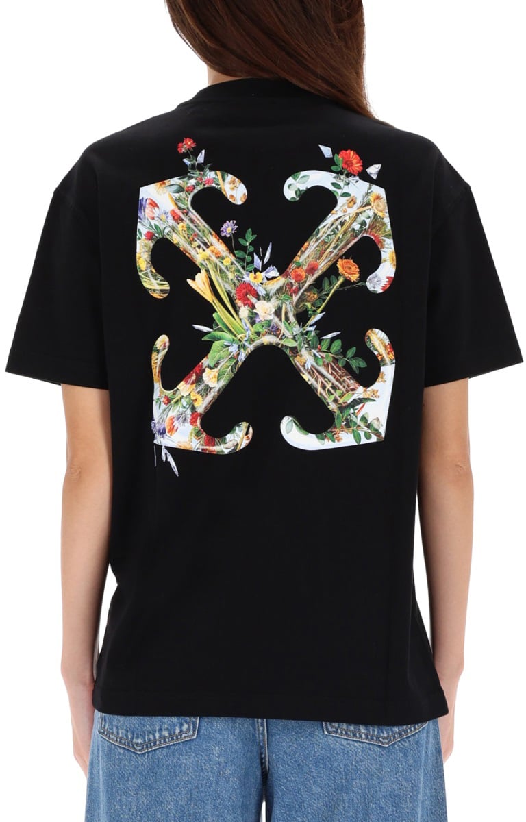 OFF-WHITE T-SHIRT WITH LOGO Zwart