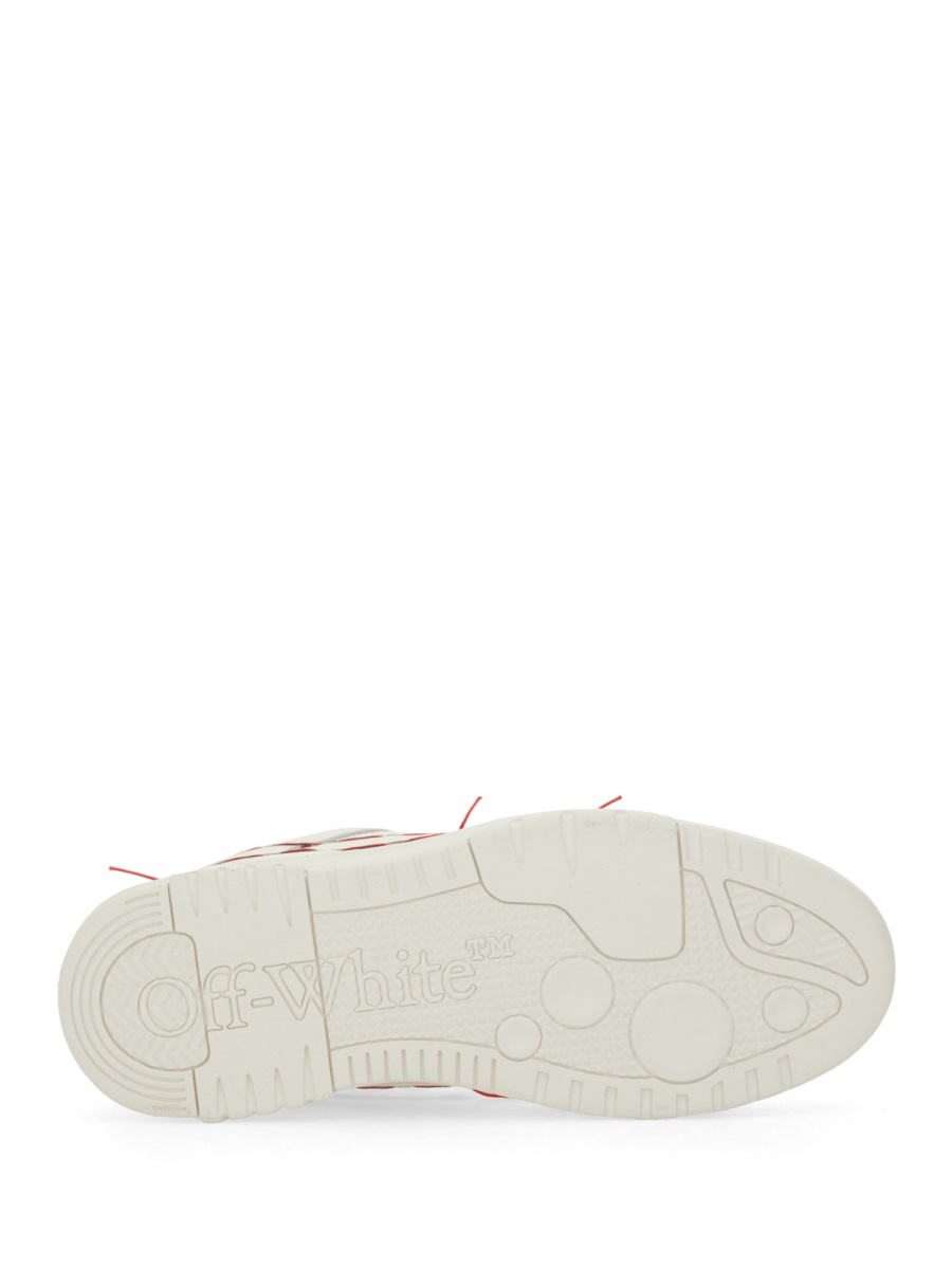 OFF-WHITE LEATHER SNEAKER Wit