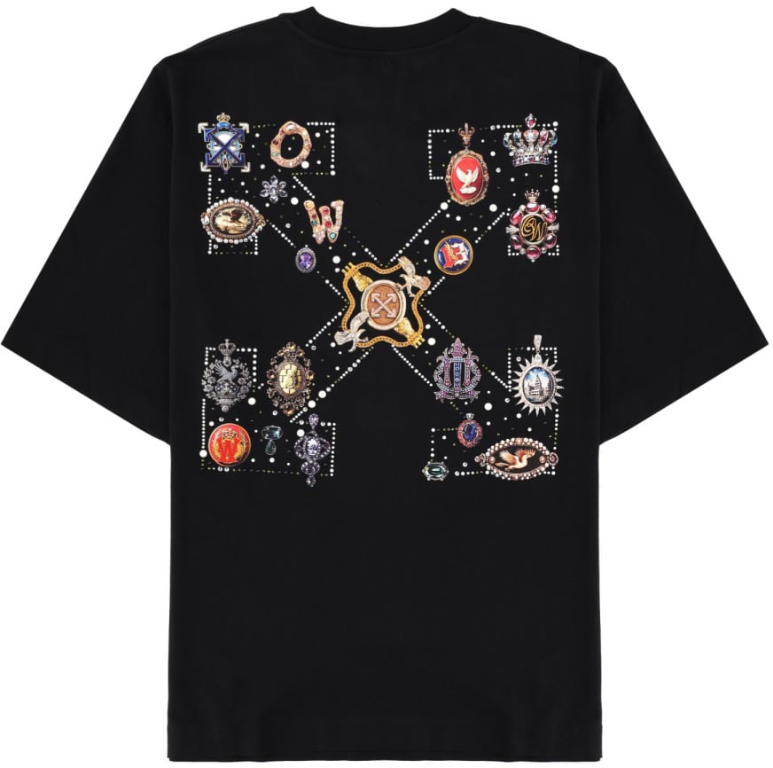 OFF-WHITE T-SHIRT CON LOGO Zwart